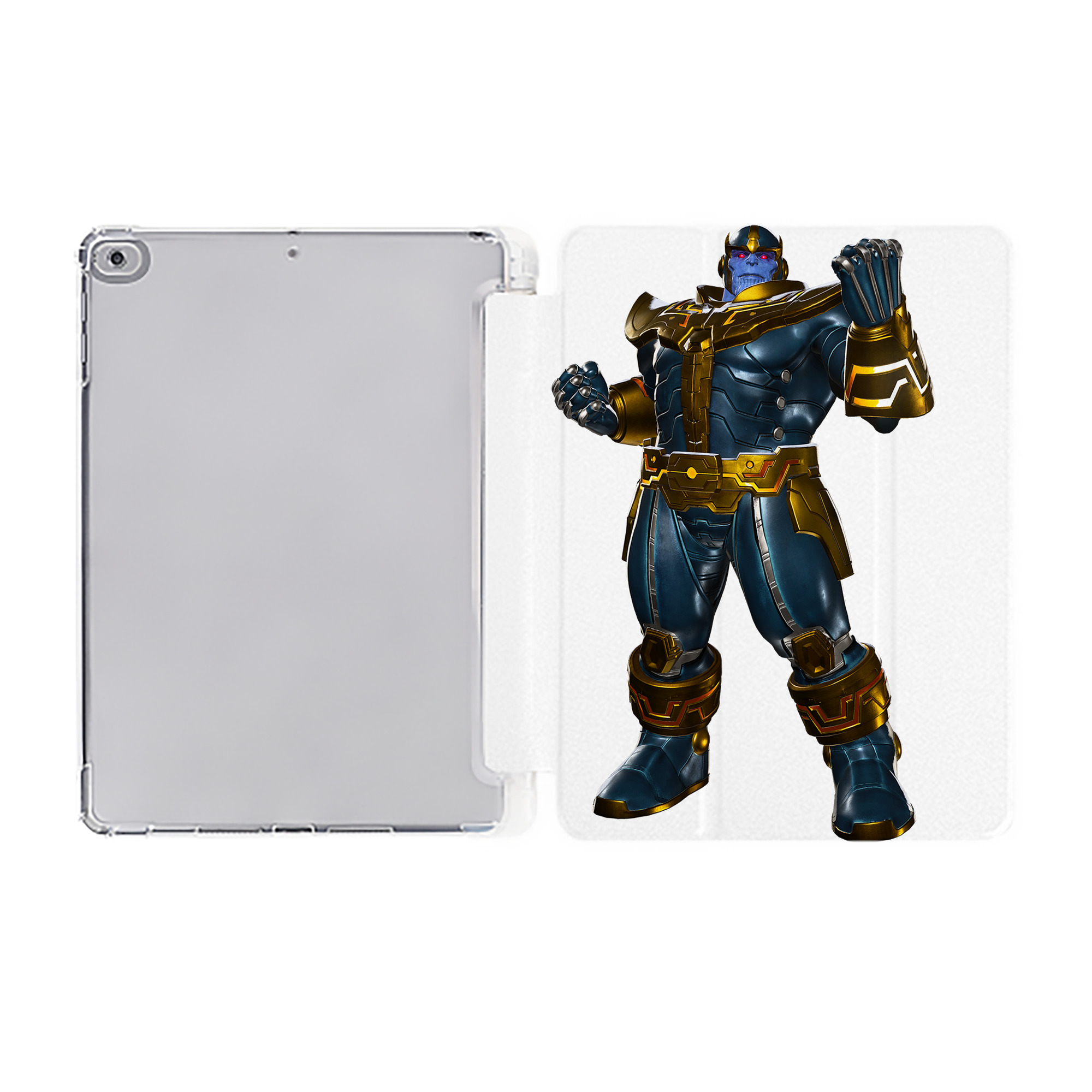 （画像用） アベンジャーズ The Avengers IPad ケース ペン収納付き 三つ折りスタンド PUレザー×シリコン 対応機種9.5/10.5/10.9インチ